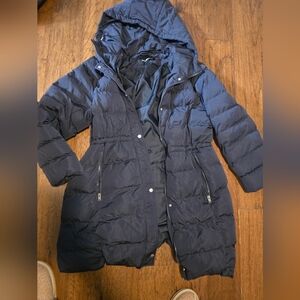 Marc New York Dark Blue Puffer Coat
